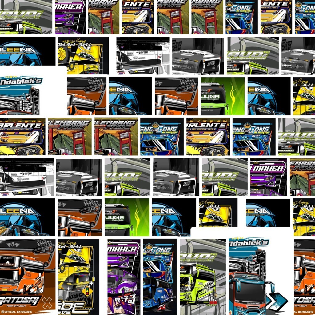 

Stiker Cutting Pack Stiker Bus Sport Racing Indonesia Isi 100Pcs Series Aesthetic Lucu Keren Untuk Koper Bahan Vynil