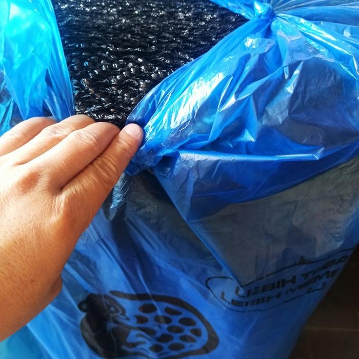 

Plastik Bubble Wrap GMP 2 kg 50m x 125 cm - 1 Roll Hitam/Putih - Hitam [terlaris]