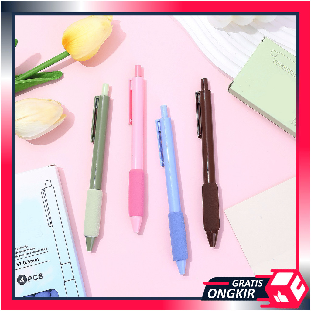 

Gratis Ongkir - 6647 Pulpen Gel / Black Ink Gel Pen / Pulpen Gel Lucu / Gel Pen With Finger Protection / Stationery Office Supplies