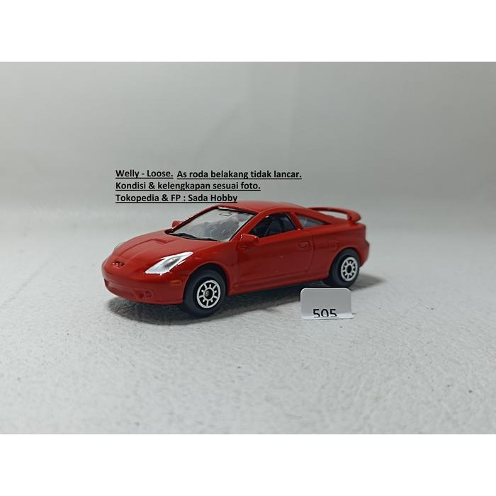 IP3... Diecast Welly 1/64 Toyota Celica Red Varian Velg Unit Only 2ND