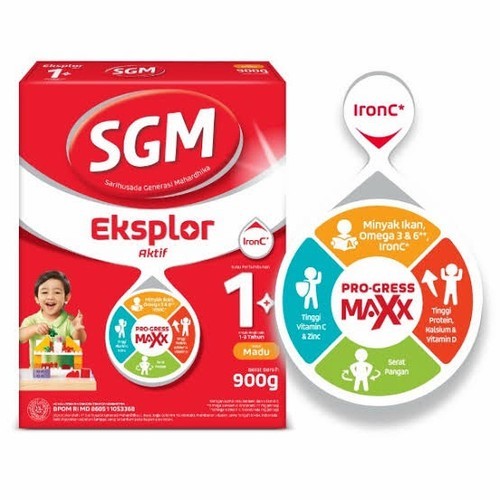 

SGM Eksplor 1+ Rasa Madu 900gr - Susu Formula Untuk Anak