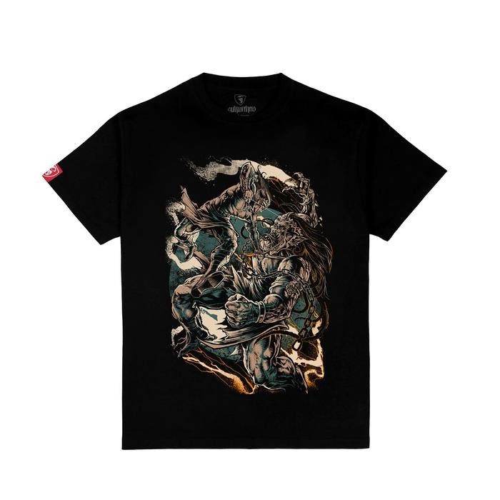 （TOP) KAOS CULTURE HERO PERANG KEMBANG Wayang Jawa Pria Budaya Arjuna Buto Cakil Wayang Kulit Jawa -