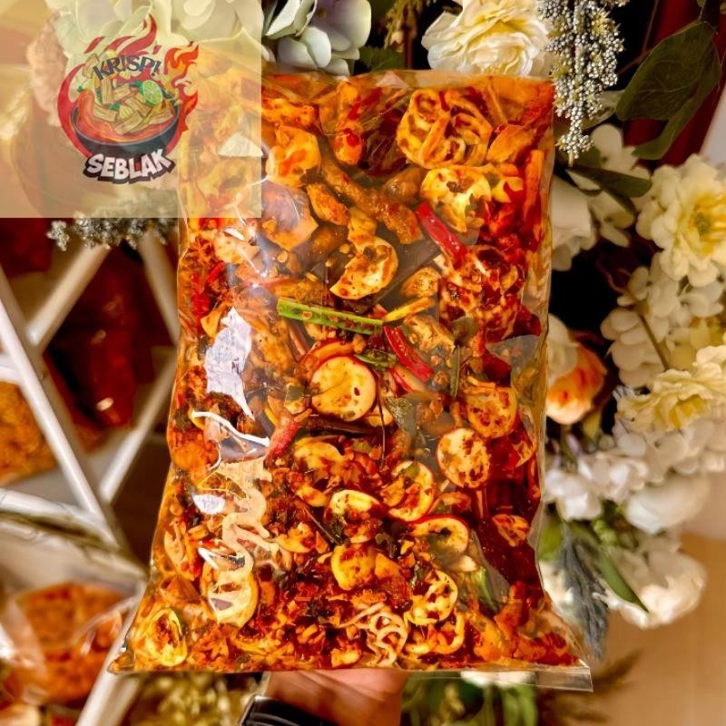 

Seblak krispi SEBLAK KERUPUK CAMPUR MIX ISI 500GR / 1KG PEDAS MERIAH / Seblak Mix