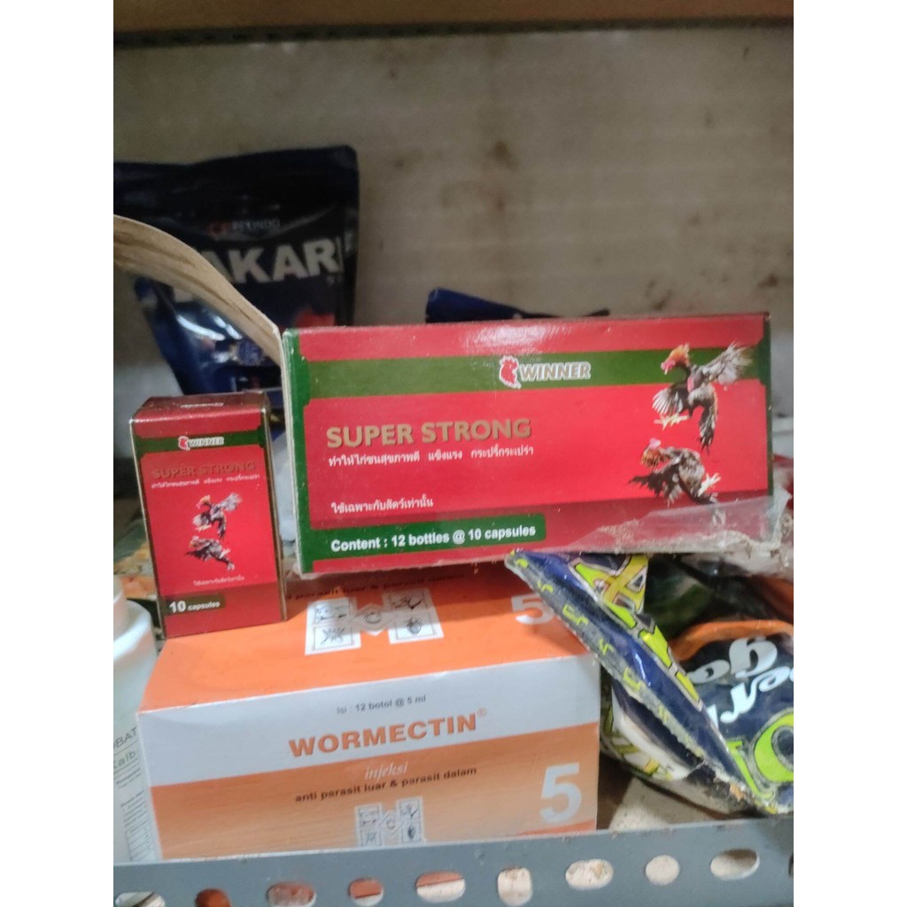 Original 100% Suplemen Ayam Bangkok Super Strong isi 10 Kapsul | Sri Mulya - Murah & Amanah