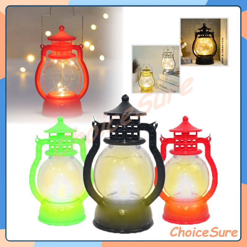 Lampu Lentera LED Kawat/Lentera Mini Souvenir Lampu LED/LED Lentera Lilin Halloween Natal Souvenir L