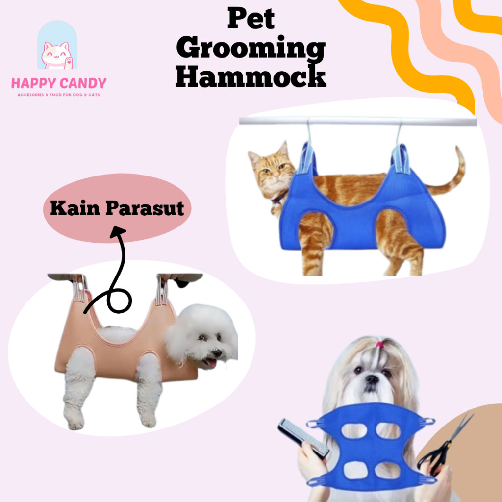 Pet Grooming Hammock Pet Hammock Tempat Tidur / Grooming Hammock Kucing