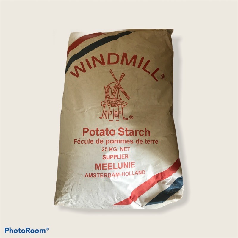 

Tepung Kentang / Potato Starch Windmill 25kg gojek/grab only