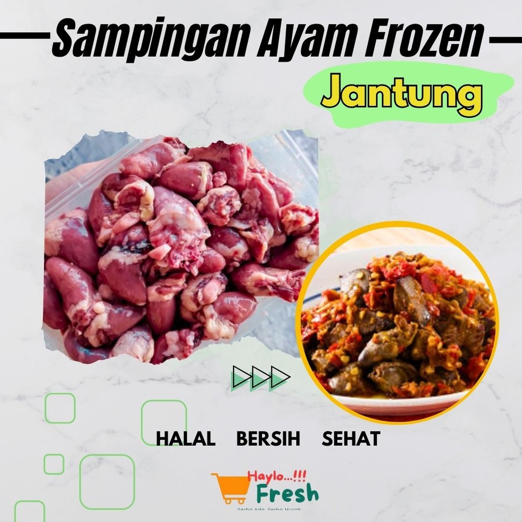 

JANTUNG AYAM– FRESHLY FROZEN | 1 KG | HALAL & NKV – HAYLOFRESS