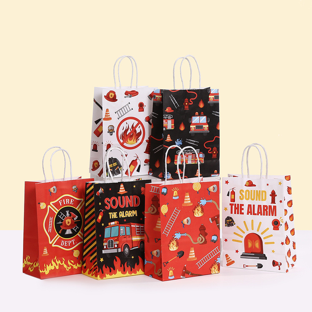 

PAPER BAG GOODIE BAG TAS KADO HADIAH HAMPERS SOUVENIR PESTA ULANG TAHUN MOTIF PEMADAM KEBAKARAN FIRE FIGHTER