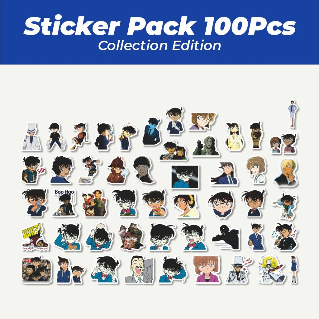

Hot Stiker Anime Detective Conan V6 Lucu Anti Air Stikers Berperekat Waterproof Sticker Decal Buat Motor Helm Buku Journal Koper Casing HP Laptop Botol Minum