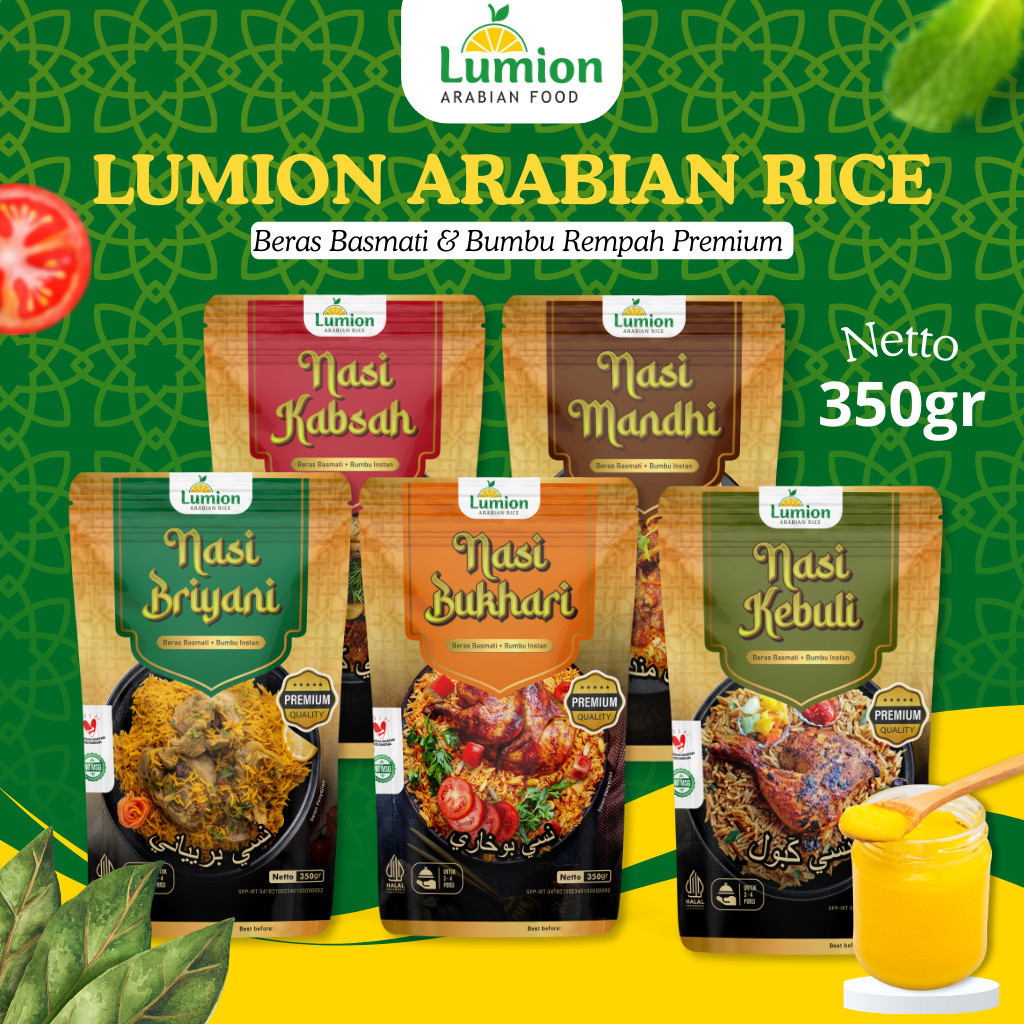 

Lumion Beras Basmati Bumbu Instan Nasi Kebuli Biryani Mandhi Kebuli Kabsyah Beras India Timur Tengah