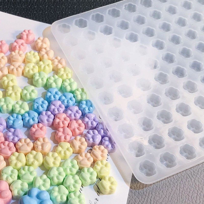 

Handmade Mini Wax Seal Stamp Silicone Mold for DIY Cat Paw Shape Craft Adhesive Waxing Cards Envelope Mould Making Tool Supply