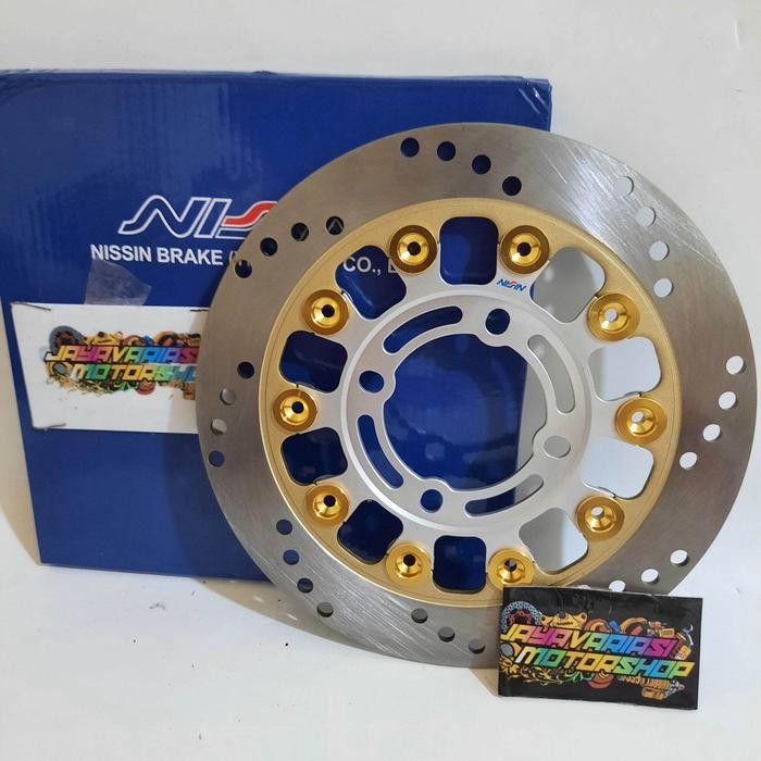 PIRINGAN NSSN CAKRAM DEPAN VARIASI DISC BRAKE 10 FLOATING 220MM UNIVERSAL BEAT/ VARIO/ GENIO/ SCOOPY