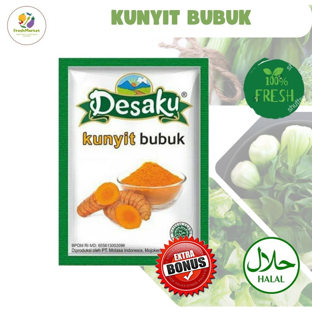 

Kunyit Bubuk Desaku 10 Gram Sayurinstant