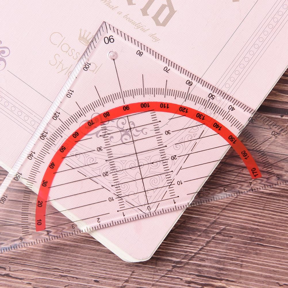 

1pcs 15cm Multi-function Square Triangle Scale Engineering Ruler Stationery Office Students Protractor Measurement Rulers