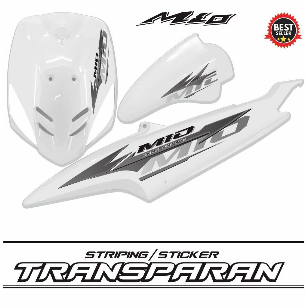 SETIKER STRIPING TRANSPARAN MOTOR MIO SOPRTY MIO OLD MOTIF TERBARU STRIPING SETIKER MOTIF