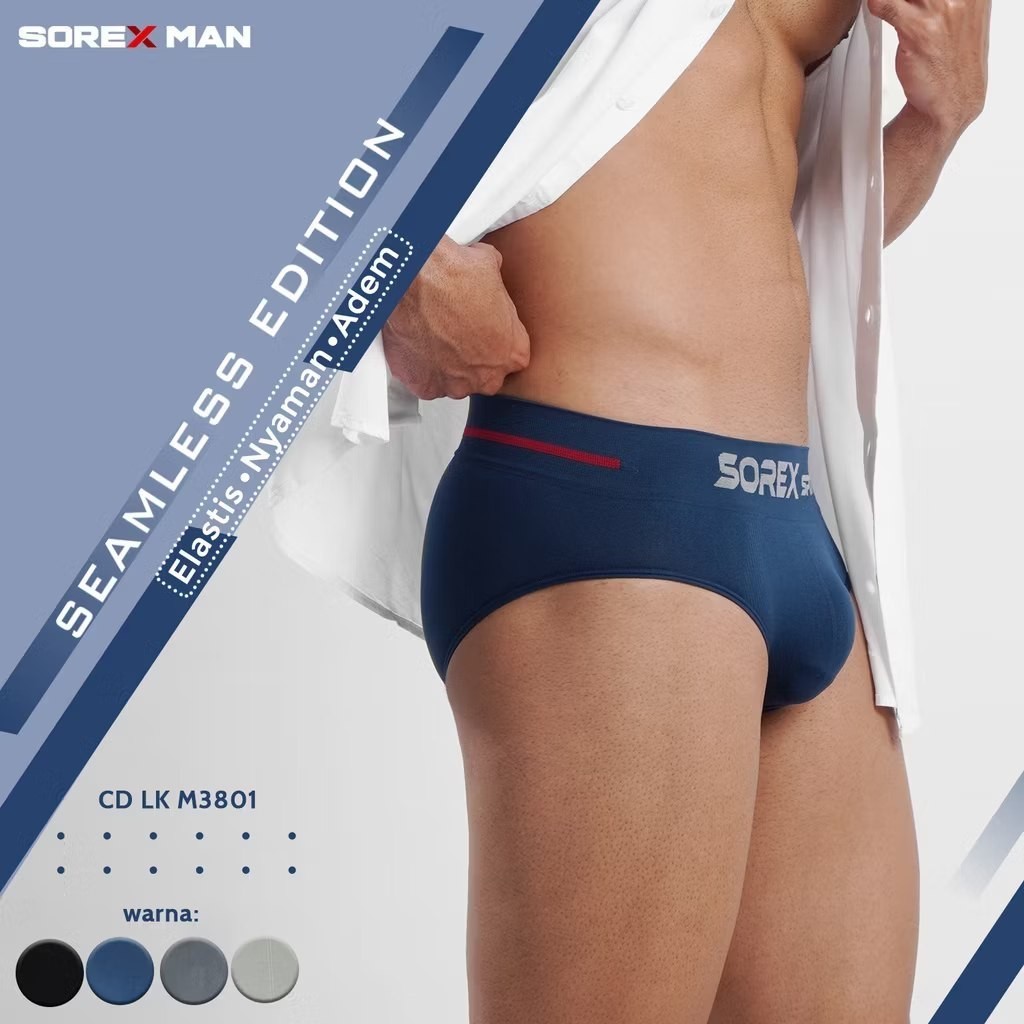 (2pcs) Celana Dalam Pria Sorex Man / Celana Dalam Pria Dewasa Sorex / Celana Dalam Laki Laki / CD Pr