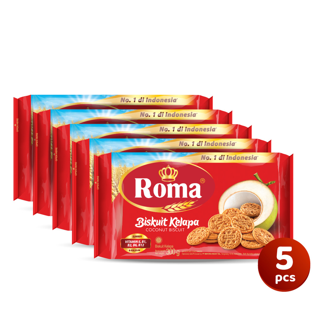 

Paket 5 Roma Kelapa 300 Gram