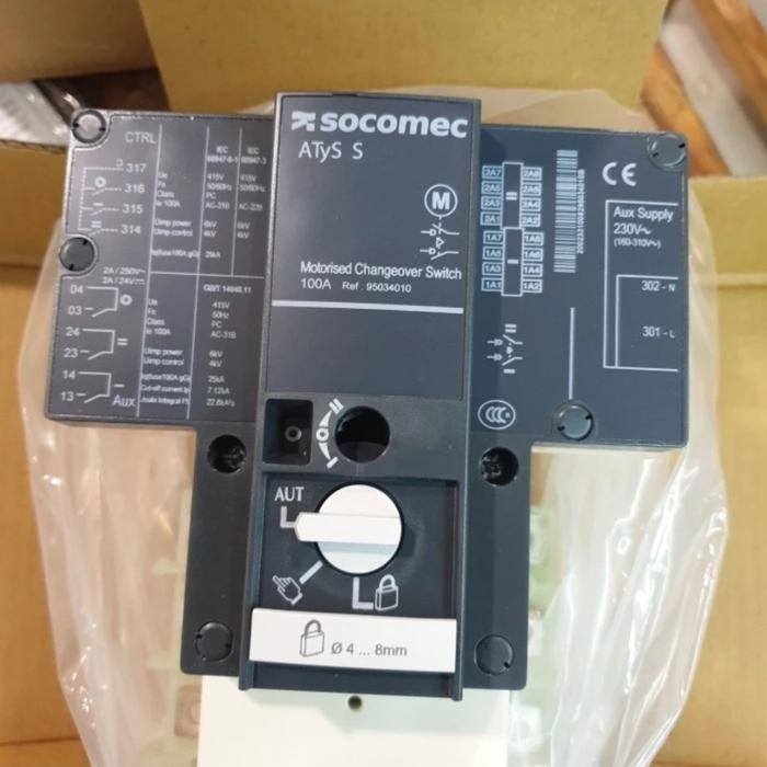 Atys cos Socomec 4P-100A Motores 230VAC ORIGINAL Socomec NEW MURAH