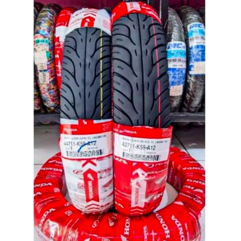 Ban Luar Motor Matic Tubles Ring 14 Depan Belakang MIO VARIO BEAT FINO