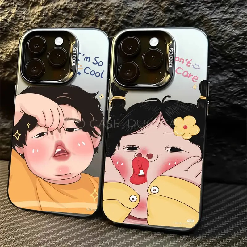 ✨Case Couple All Type✨Case for lPhone 16 11 12 13 14 15 plus Pro Max,Fashion Cute Cartoon Funny Love