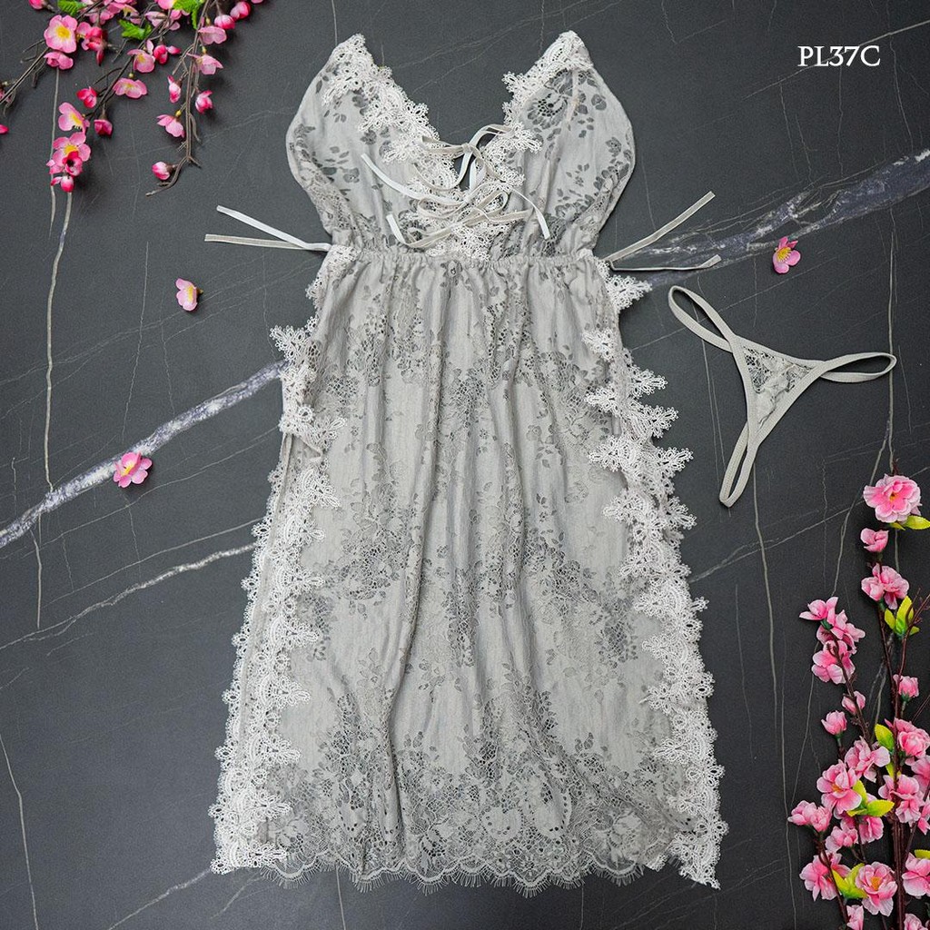 [READY] BAJU TIDUR SEXY LINGERIE SEXY SLEEPWEAR LACE ABU ABU PL37C