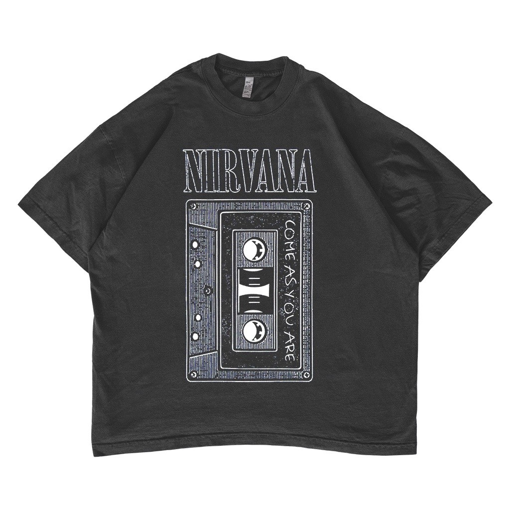 [BS] Nirvana Band Vintage T-shirt Oversize Washed ( Tape )