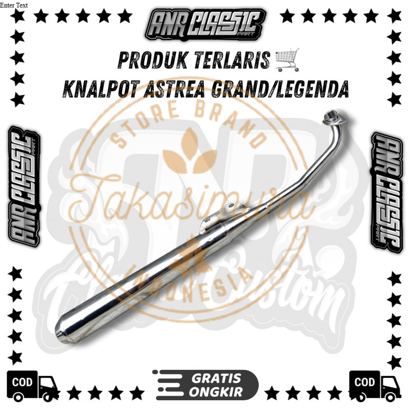 AJM - KNALPOT KENALPOT ORIGINAL ASTREA GRAND BULUS LEGENDA 2 IMPRESA MERK NTD