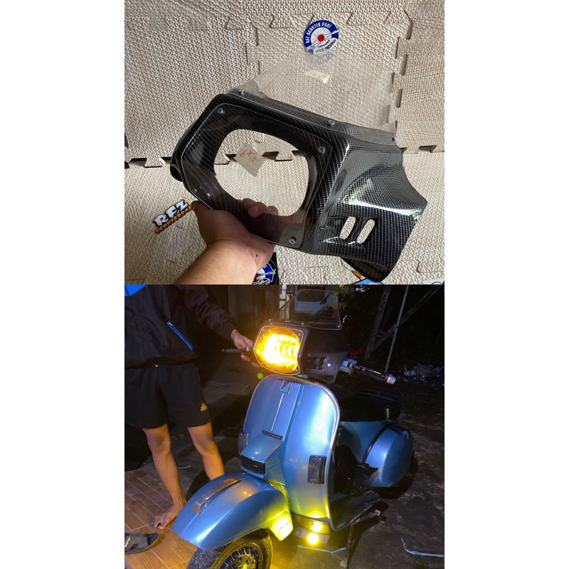 aksesoris vespa Driver Screen gordon Vespa PX series Exlusive Strada Spartan Ps Newpx