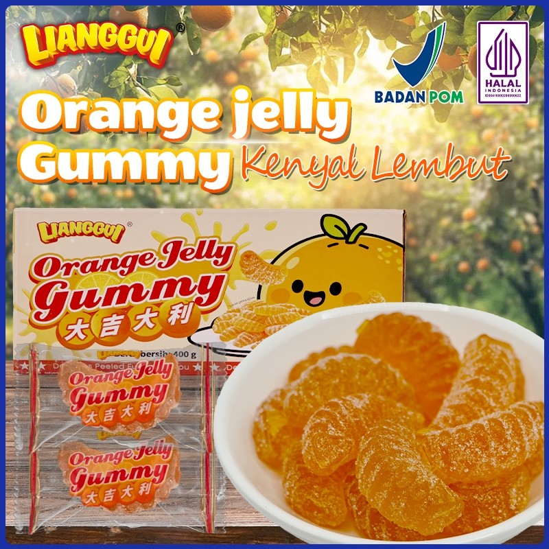 

Lianggui Jelly Jeruk 96pcs HALAL - Snack Box Viral, Permen Kenyal Favorit, Cemilan Anak & Kantor