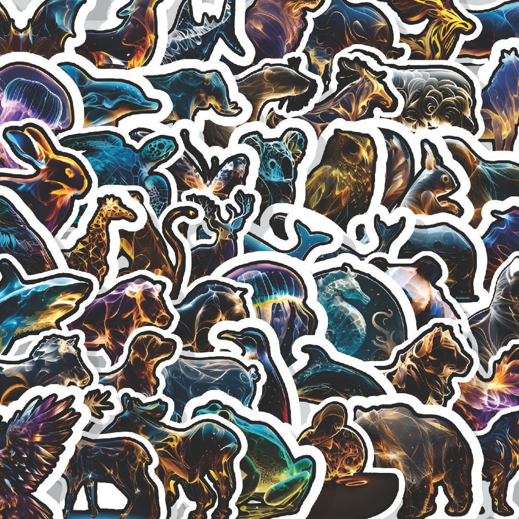 

Stiker Cutting Pack Stiker Animal Abstract Series Isi 100Pcs Series Aesthetic Lucu Keren Untuk Koper Bahan Vynil