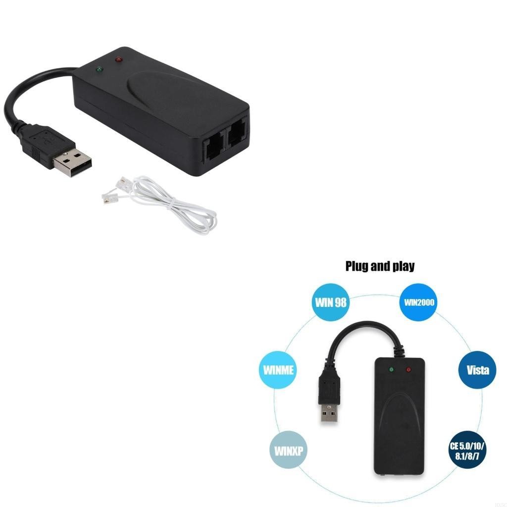 Single/Dual Ports USB2.0 56K Voice Fax Data External Modem for Win 7 8/10