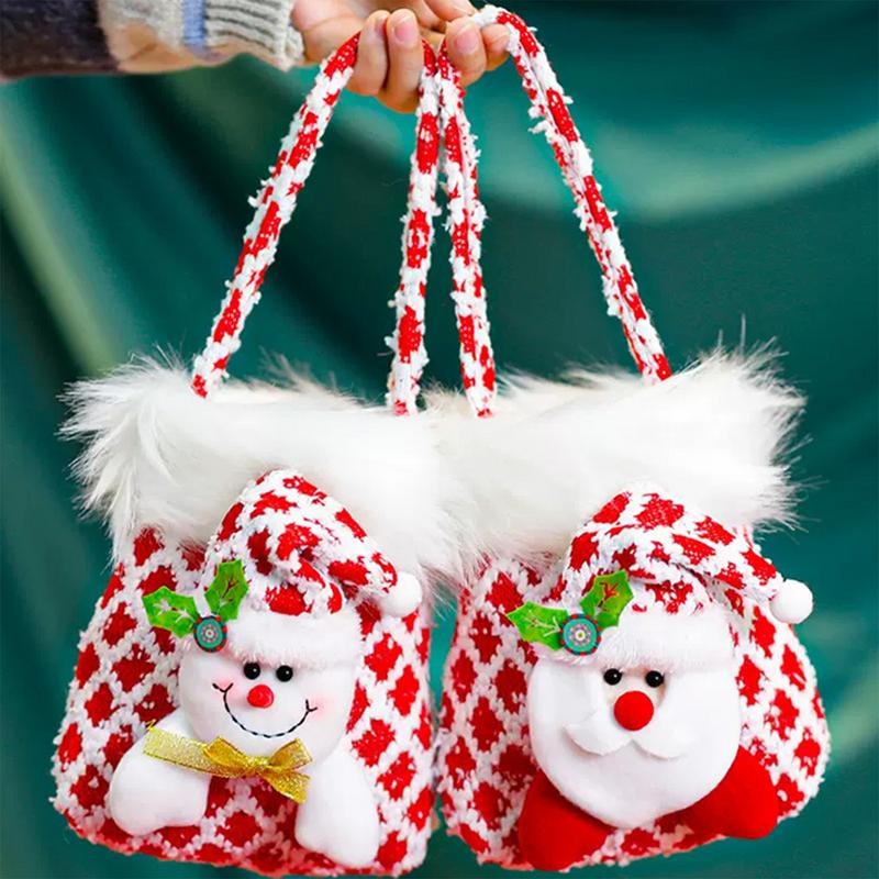 

Christmas Doll Bag Multifunctional Cute Doll Bags Creative Christmas Cloth Doll Pouch Christmas Snack Packaging Bag