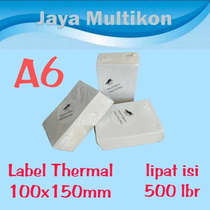 

LABEL THERMAL 100x150 A6 LABEL KIRIMAN ONLINE KUYA - LIPAT ISI 500 PCS