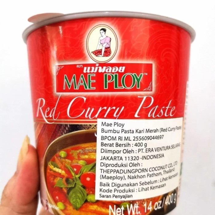 

Mae Ploy Red Curry Paste 400gr /Bumbu Kari/ Thailand Food