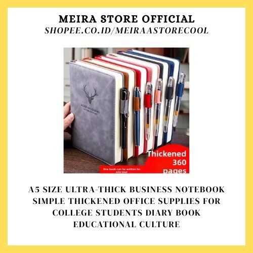 

A5 Size Ultra-Thick Business Notebook Simple Thickened Office Supplies for College Students Diary Book Educational Culture