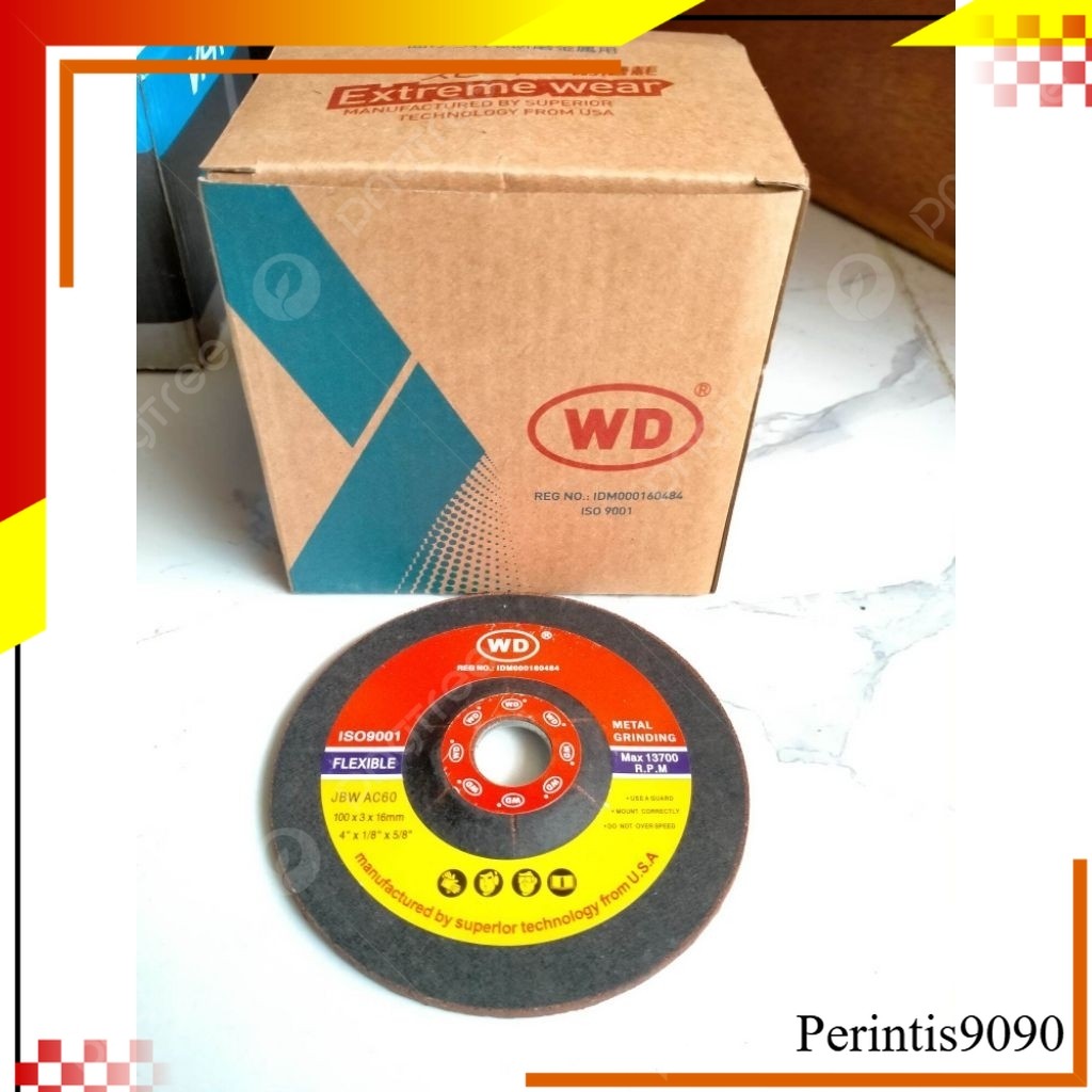 WD Flexible 4inch/Batu Gerinda Flexible Ac 60