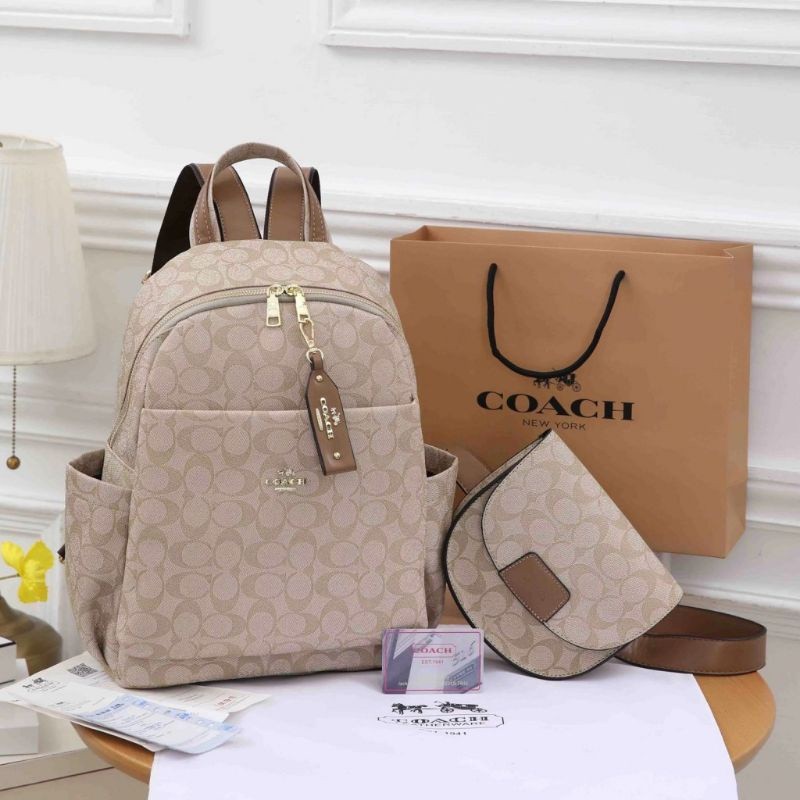 RANSEL C@ACH SET WAISTBAG 8026 RANSEL WANITA BRANDED IMPORT