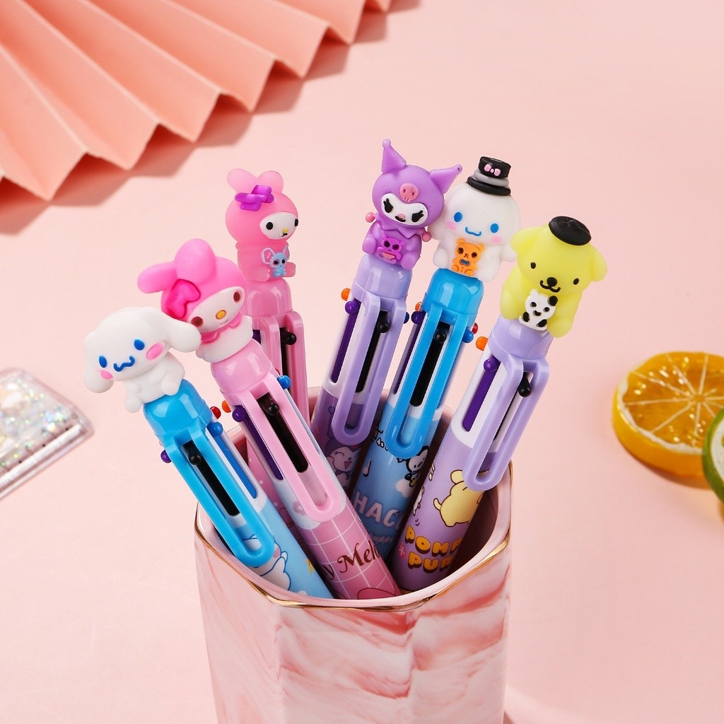 

PULPEN 6WARNA WARNI KUROMI / TERFAVORITE PULPEN 6 WARNA KARAKTER LUCU / PULPEN 6 WARNA KARAKTER 3D LUCU FS
