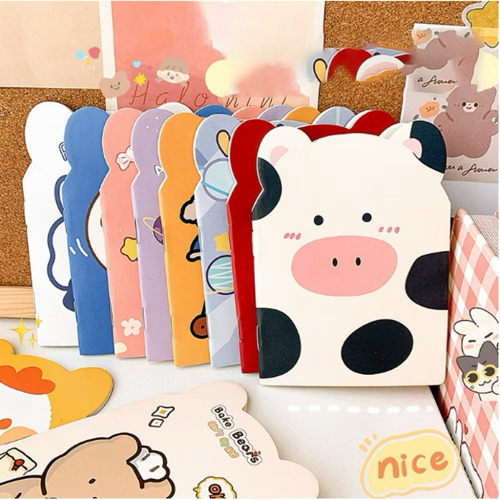 

Buku Tulis Memo Kecil Mini Motif Karakter Kartun / Note Book Buku Catatan Kartun Berkuping Cartoon Mini Book A40