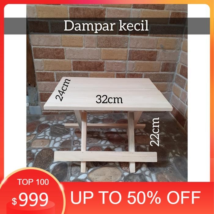 Dampar Ngaji/Rekal Kayu/ Dampar Kayu Pinus/ Meja Ngaji - Dampar Kecil mcw14