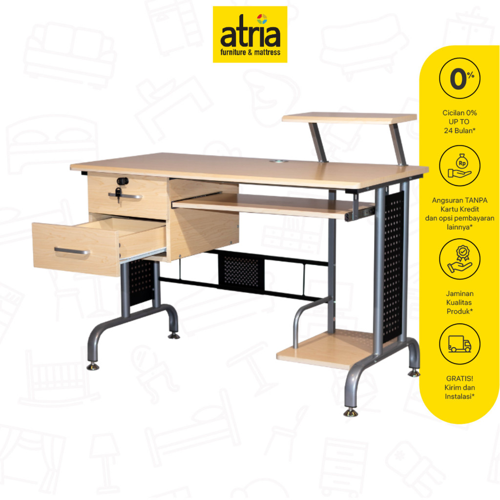 

Atria Meja Komputer Atria Andrea Office Desk