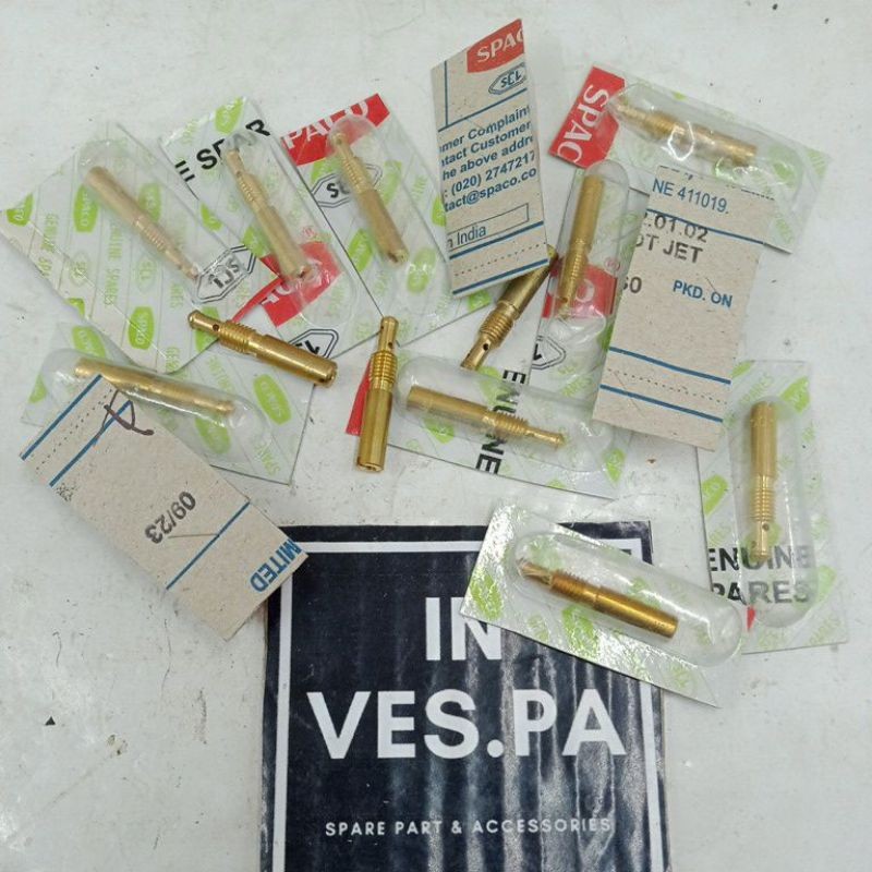 spuyer pilot jet zet 48 160 spaco original bagus untuk karbu karburator vespa px pxe excel exclusive