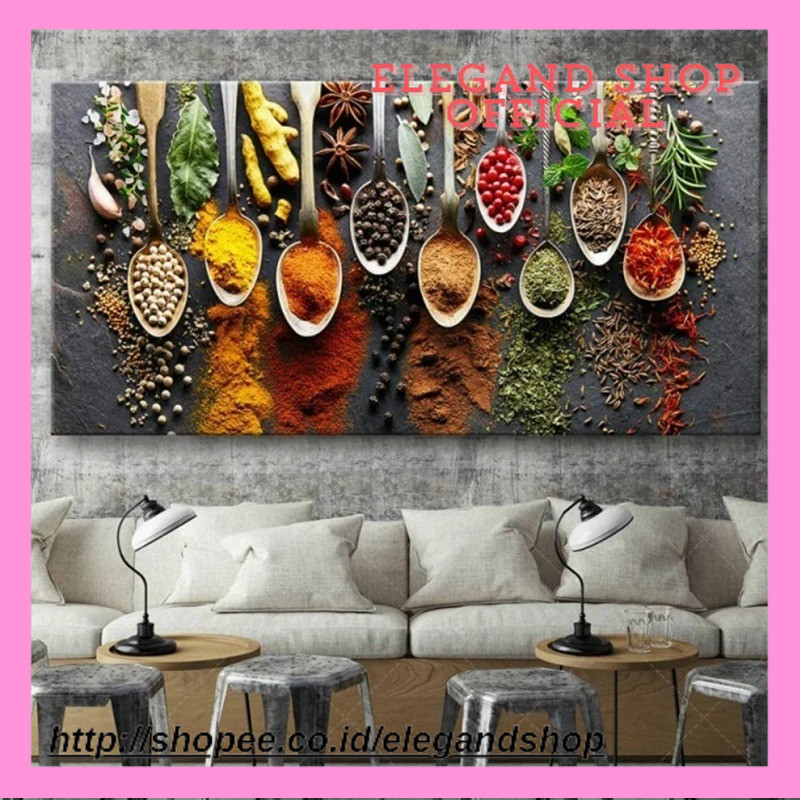 

Spice Canvas Painting Hotel Office Large Food Canvas Poster Living Room Bedroom Decoration Home Decor Wall Art Pictures