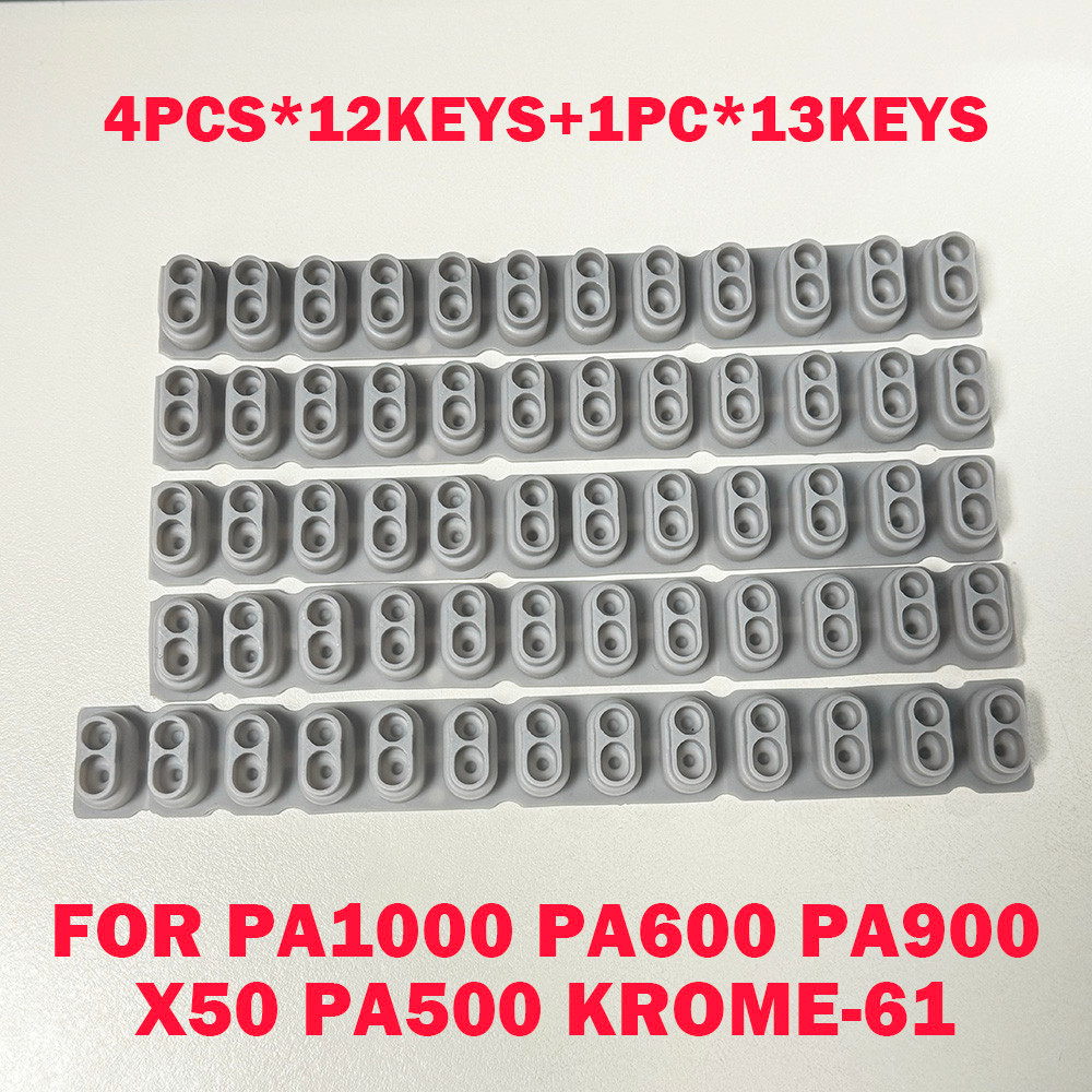 Korg PA1000 PA600 PA900 X50 PA500 KROME-61 Rubber Contact SET (4x12P + 1x13P)