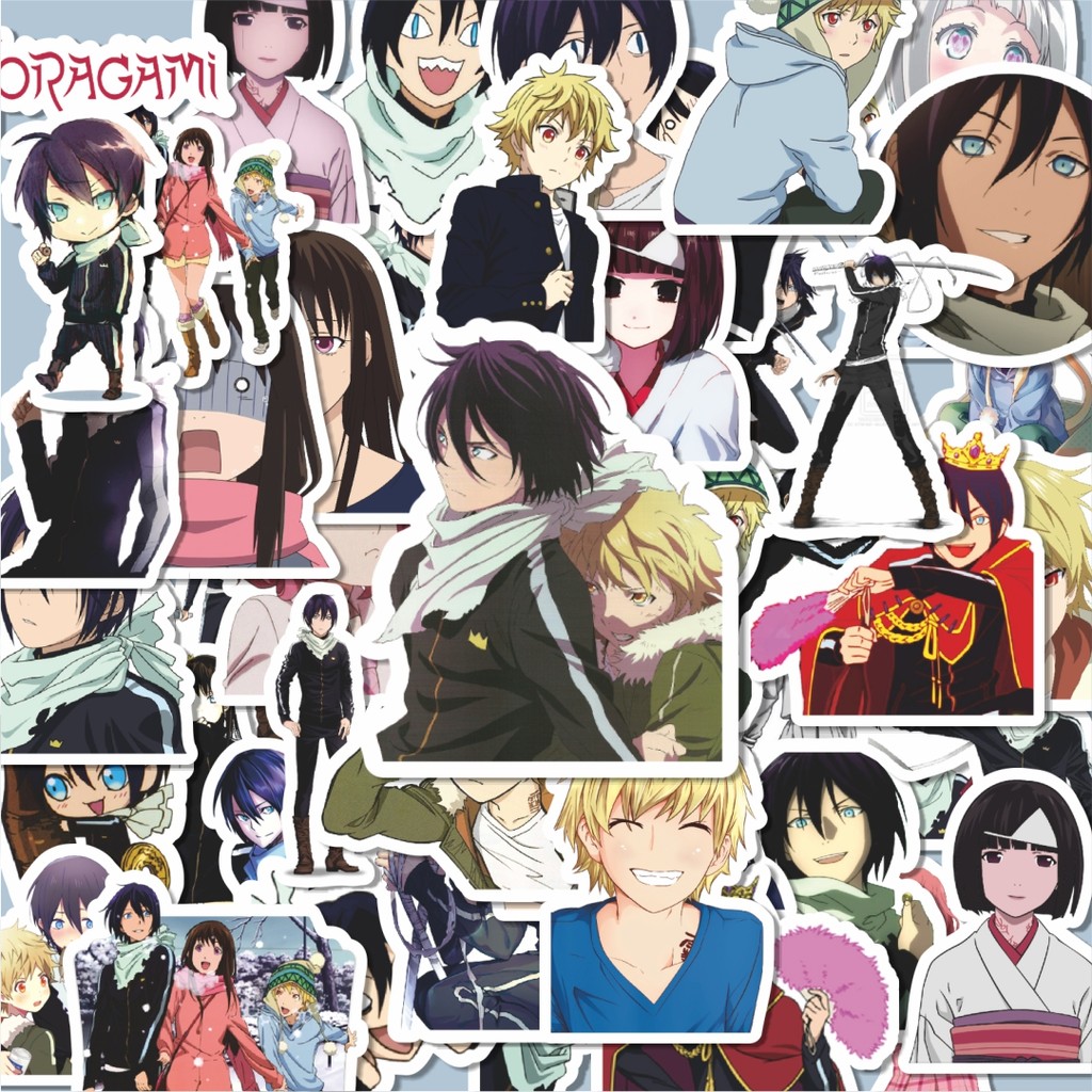 

100PCS Lucu Stiker Anime Series Noragami Character Mix 1 Stiker Aesthetic Stiker Anti Air Stikers Berperekat Waterproof sticker decal buat Motor Helm Buku Journal Koper Casing HP Laptop Botol Minum Hadiah anak