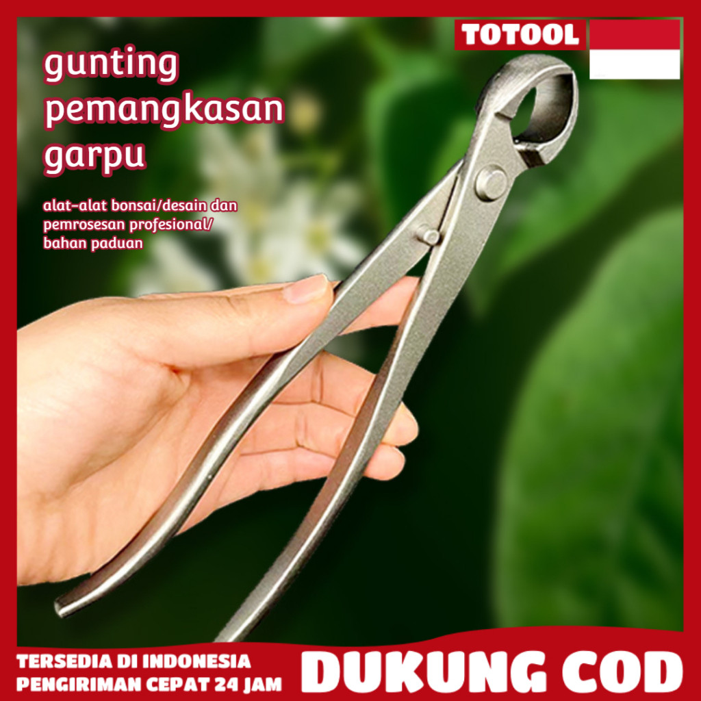 Gunting Dahan Pemotong Catok Bonsai Cembung 21cm Cabang Pohon Berkebun Tanaman Hias