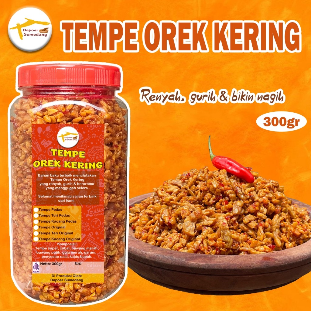 

Kering Tempe PedaS Manis/Tempe Orek Teri Kacang/Orek Tempe PedaS Balado