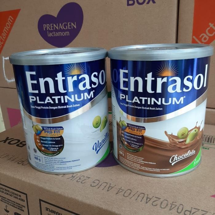 

Entrasol Platinum 400 gr / Susu Entrasol Susu dewasa 400g - Vanila