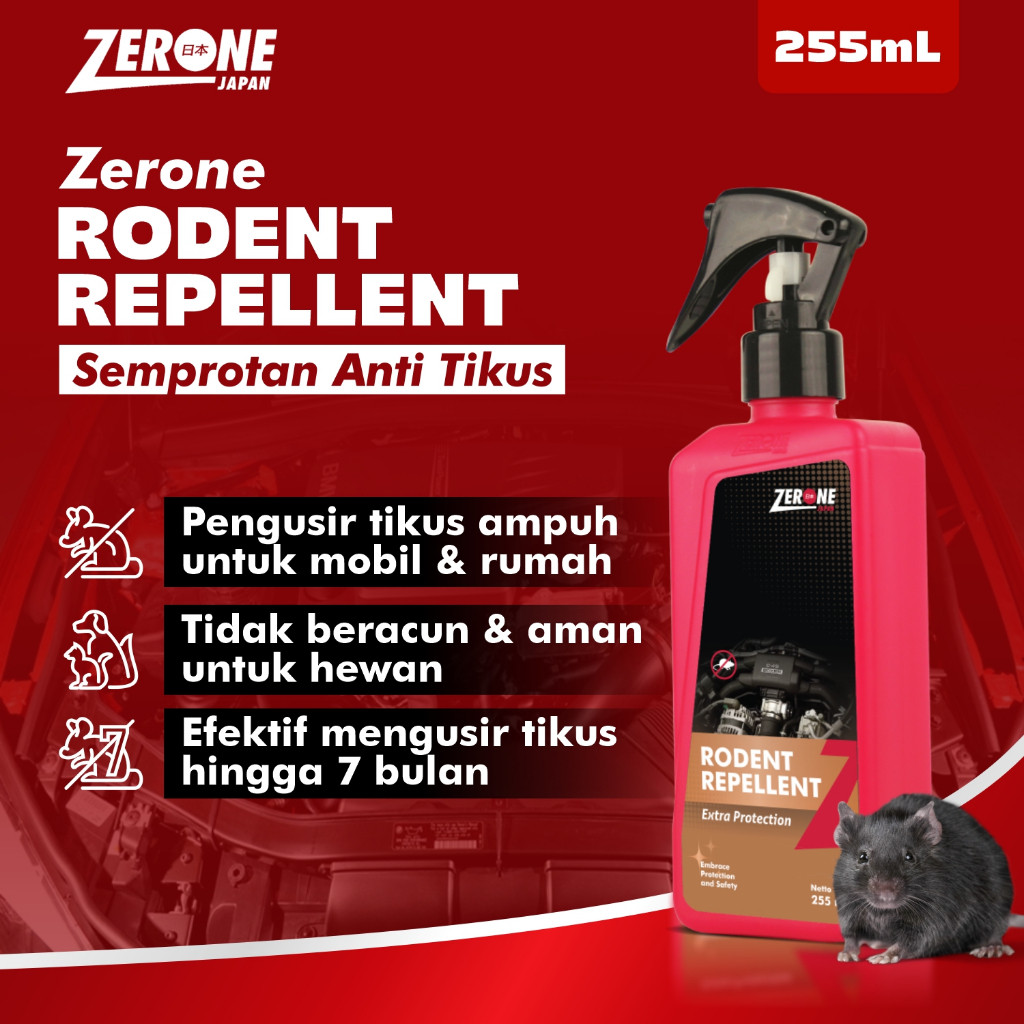 Semprotan Pengusir Tikus Alami Obat Pengusir Anti Tikus Ampuh Rodent Repellent Zerone Japan
